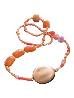 Mixed-media Beaded Necklace